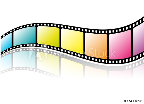 film clipart colorful
