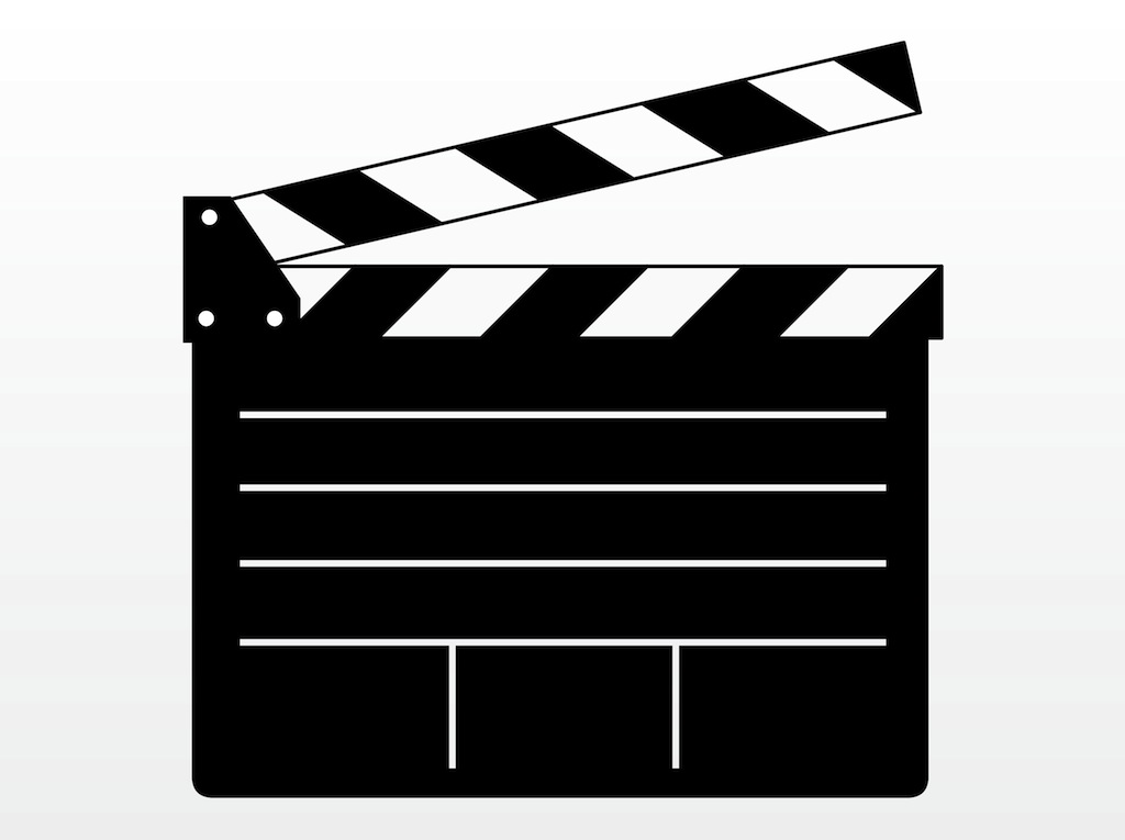hollywood clipart clap board