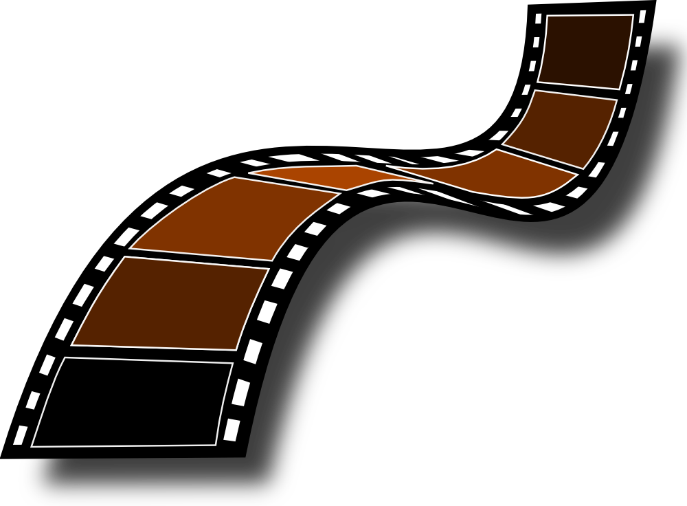 video clipart movie reel