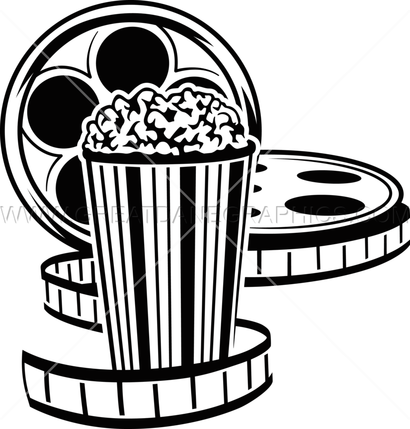 film clipart popcorn