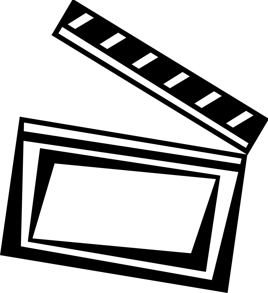 Luxury clapboard image collection. Film clipart template