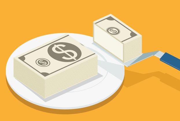 My new job pays. Finance clipart salary