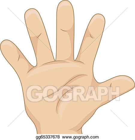 Vector illustration kid s. Finger clipart child hand