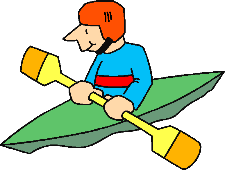 kayaking clipart animated