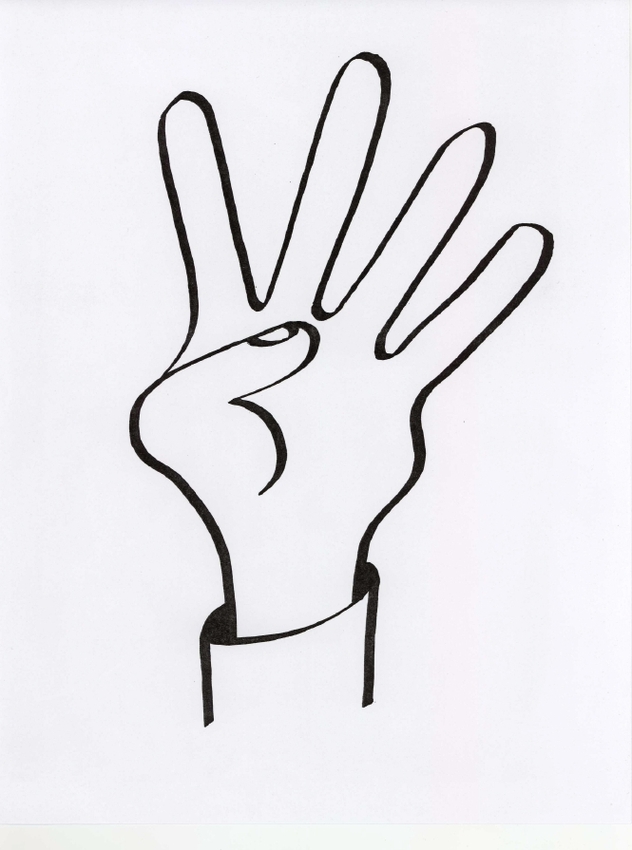 finger clipart drawing