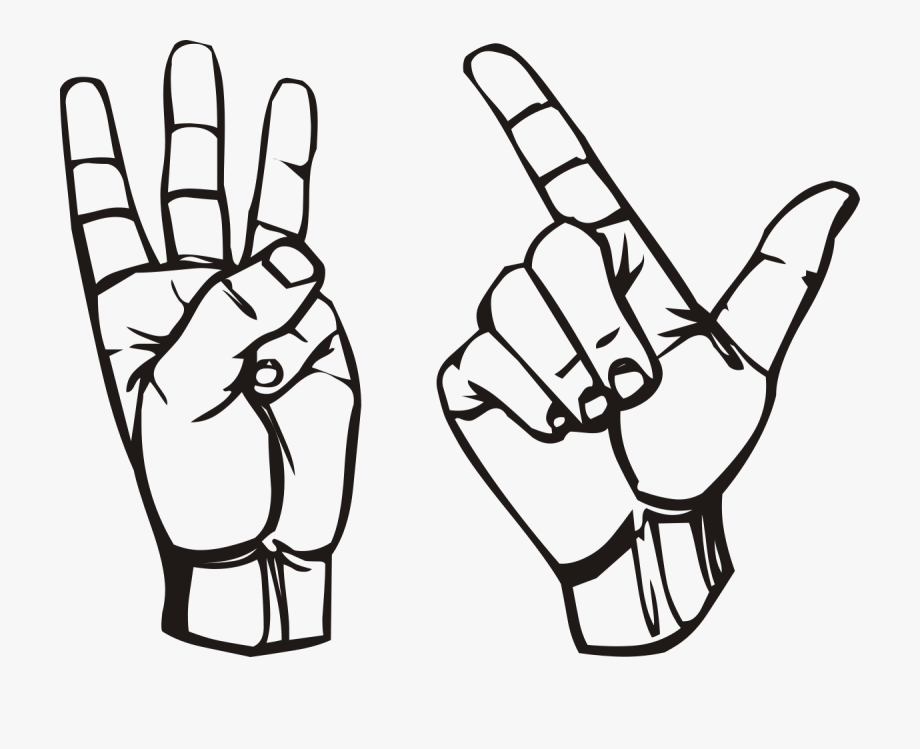 finger clipart drawing