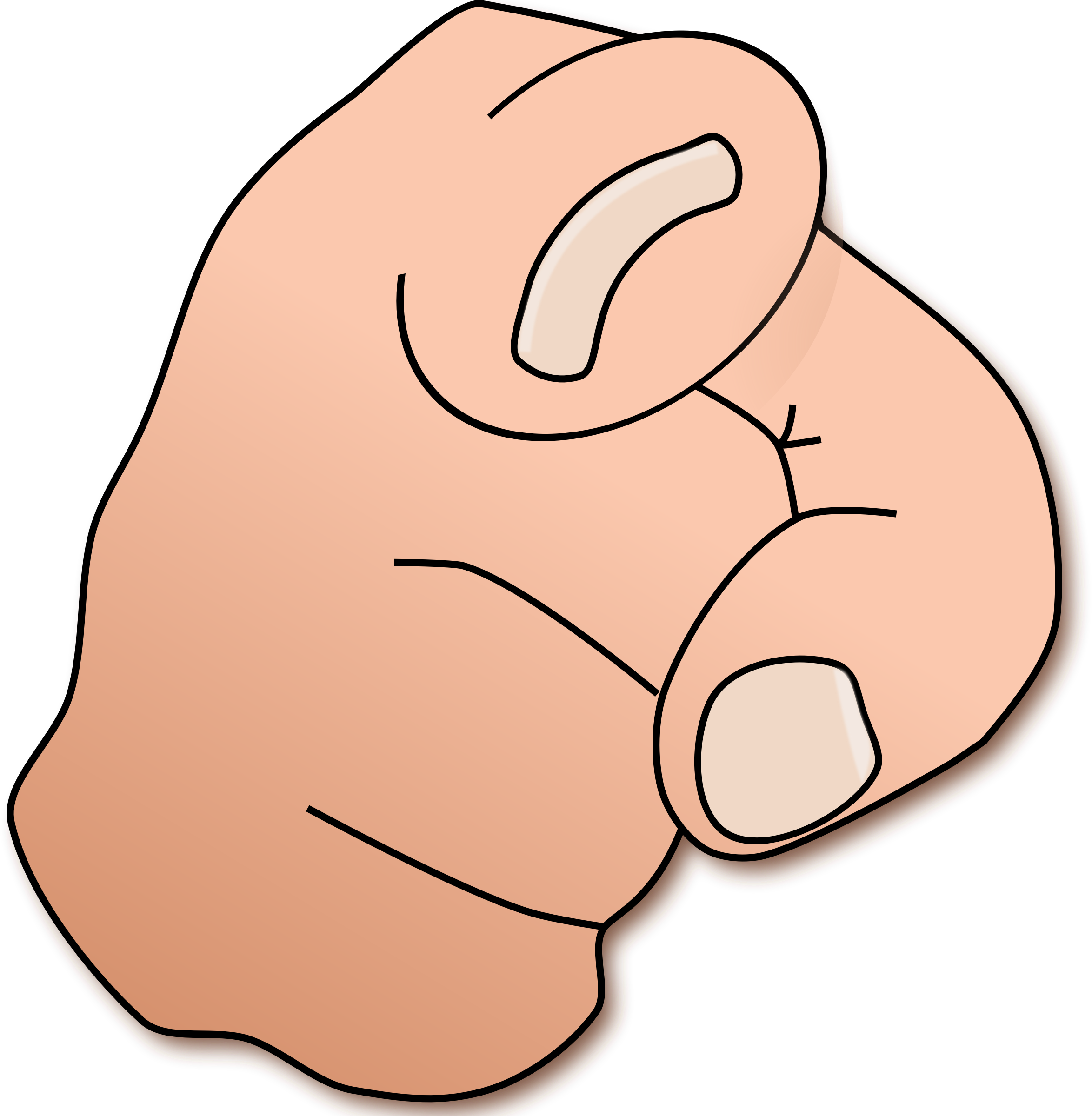  collection of middle. Finger clipart dxf