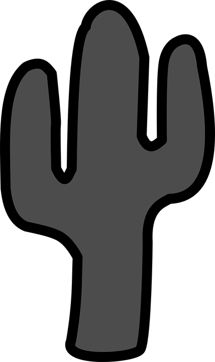 Cactus silhouette clip art. Finger clipart dxf