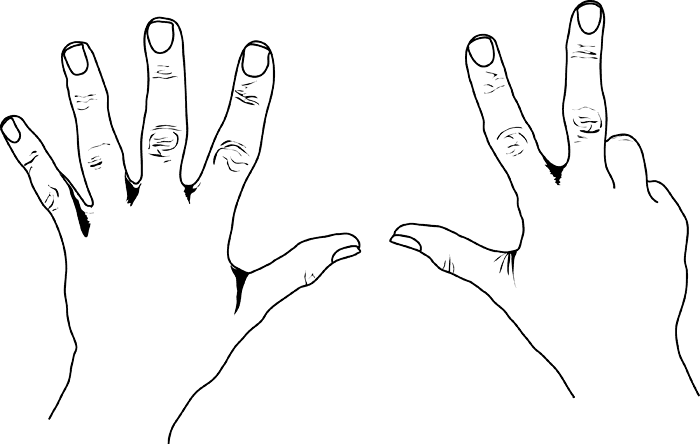 fingers clipart eight
