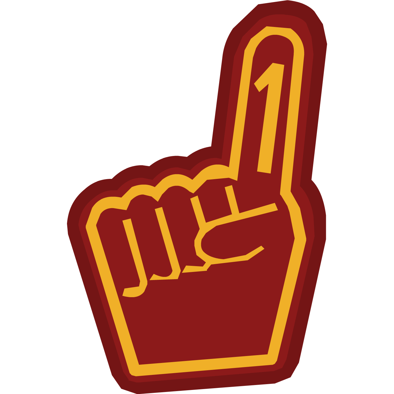 Image emoticons glove ror. Finger clipart fan finger
