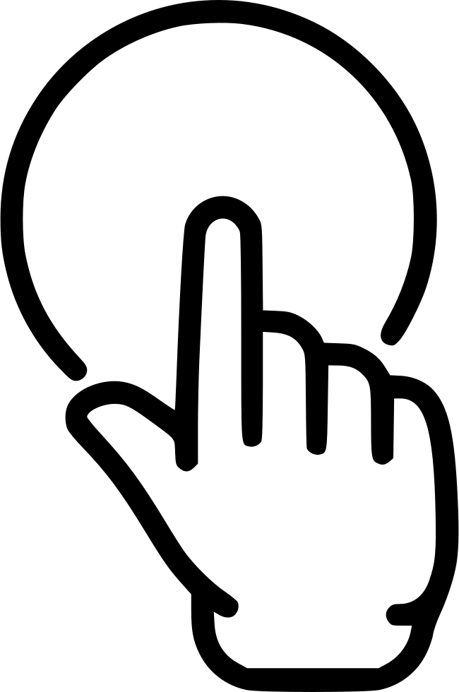 Finger clipart finger click. Point pointing hand touch