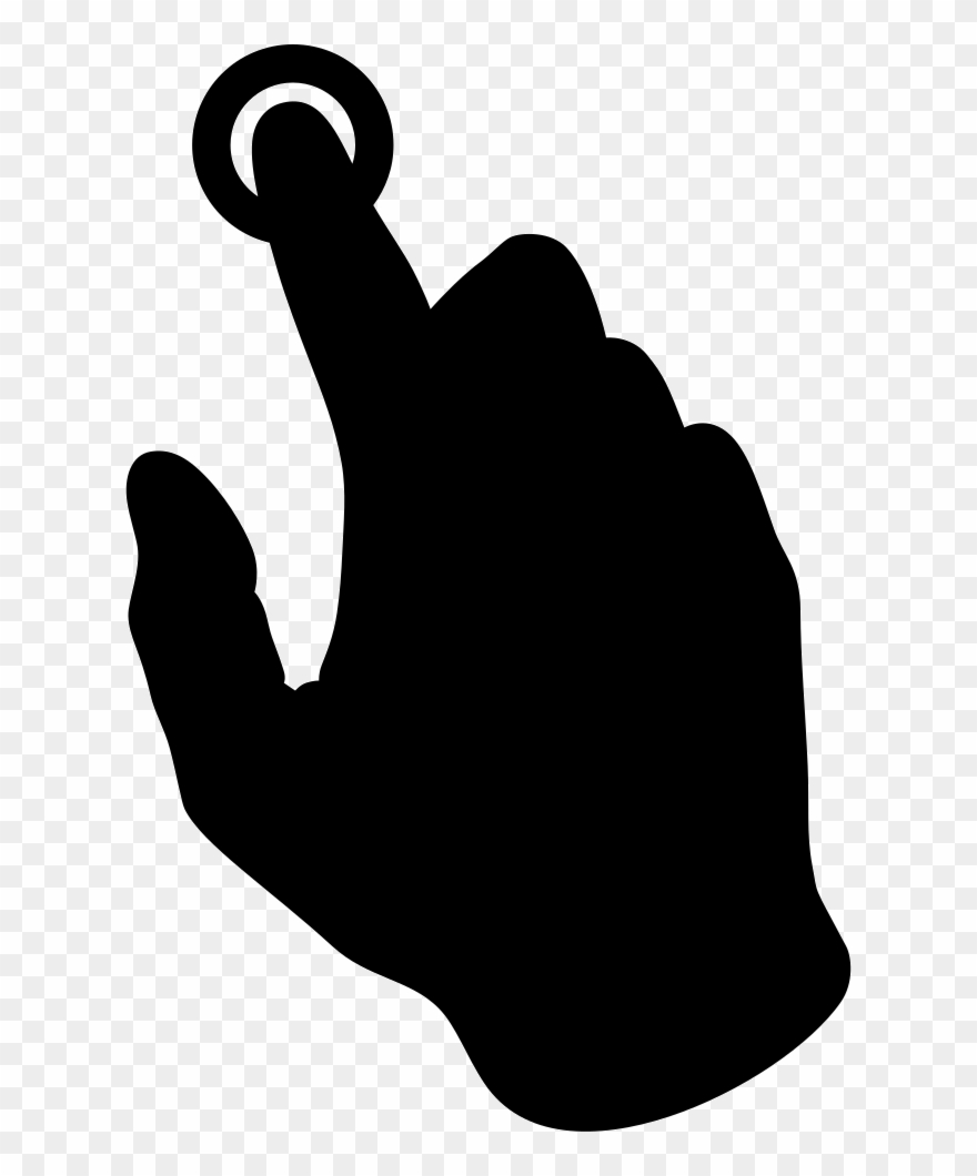 pointing clipart finger press