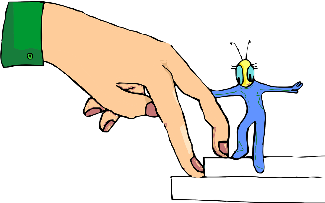 New page artsy bee. Finger clipart finger space