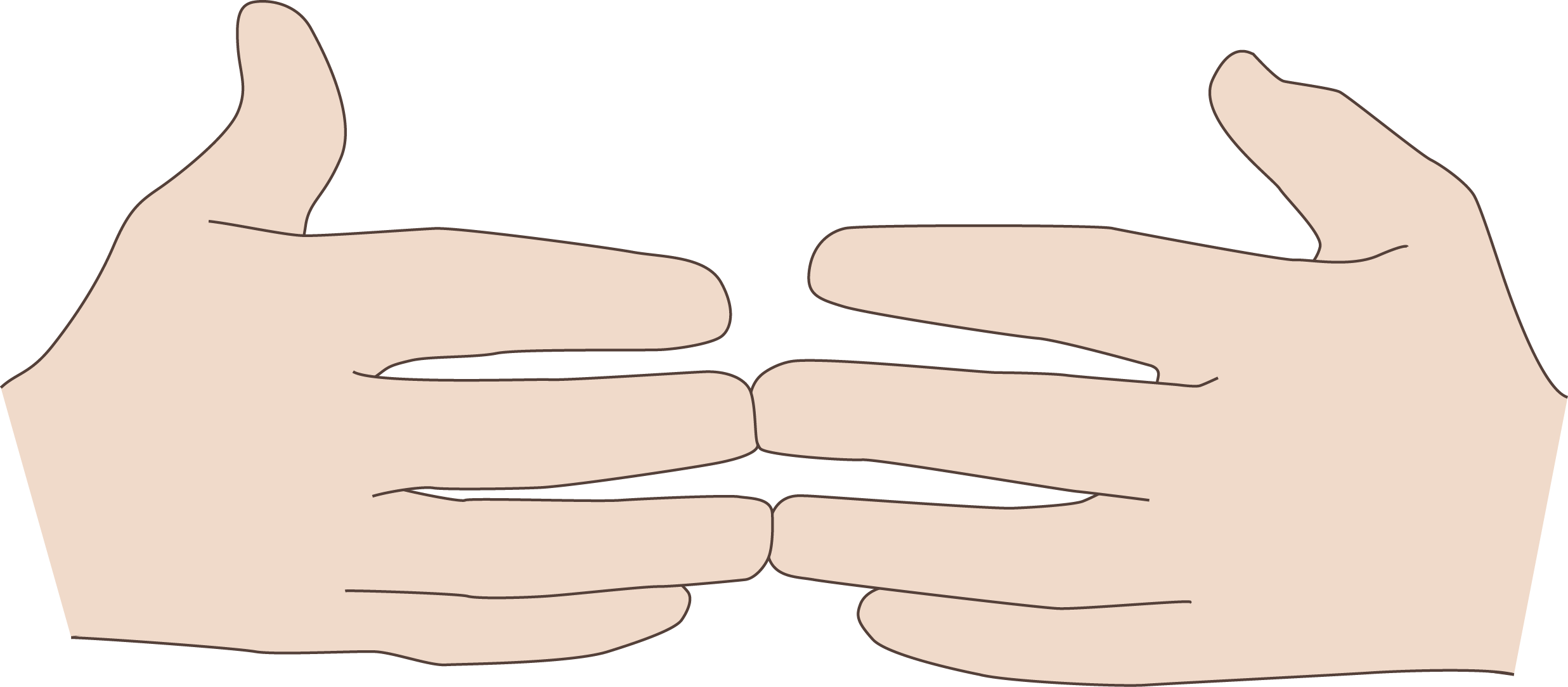 finger clipart hand span