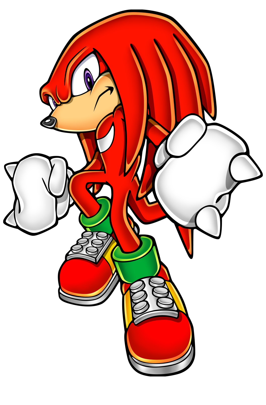 Knuckles the echidna gallery. Technology clipart advanced