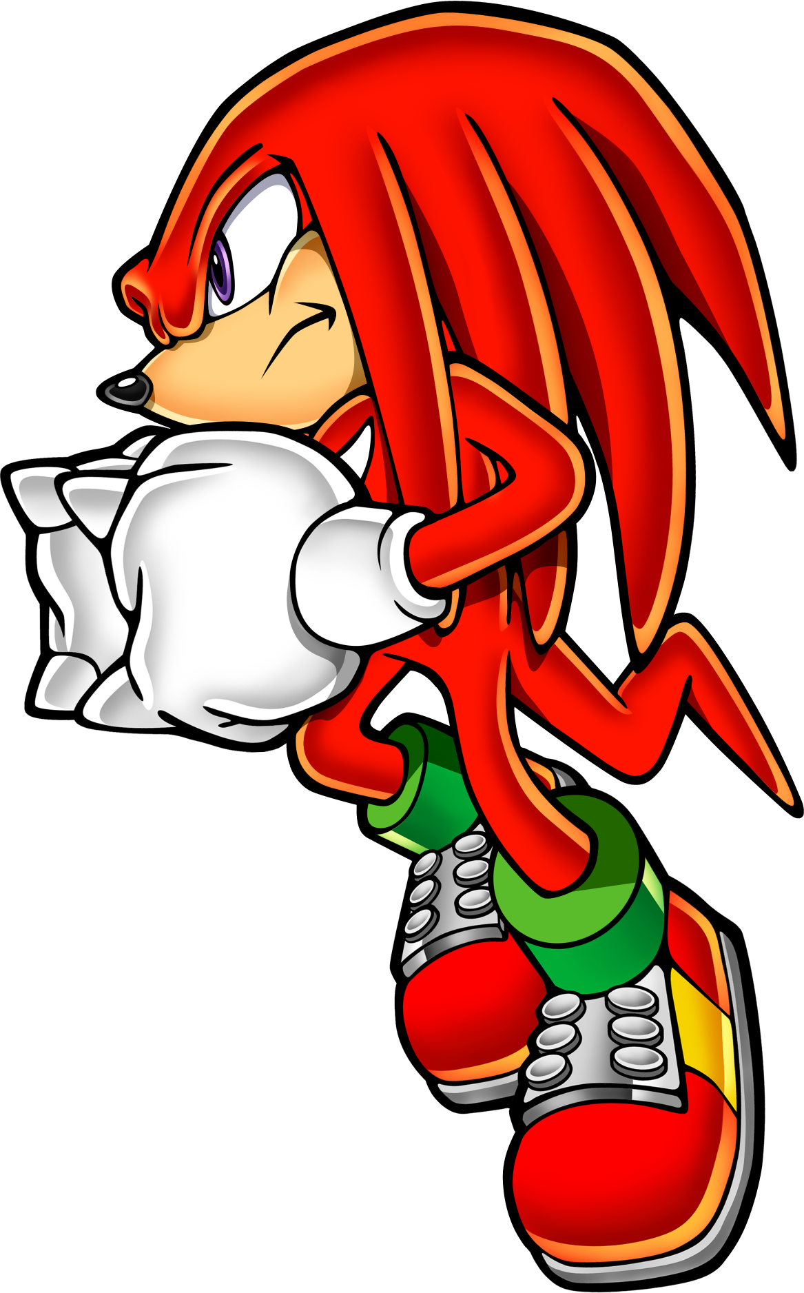 Knuckles the echidna fatal. Finger clipart knuckle