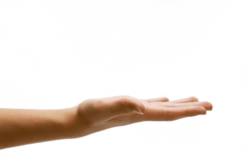 fingers clipart opened hand