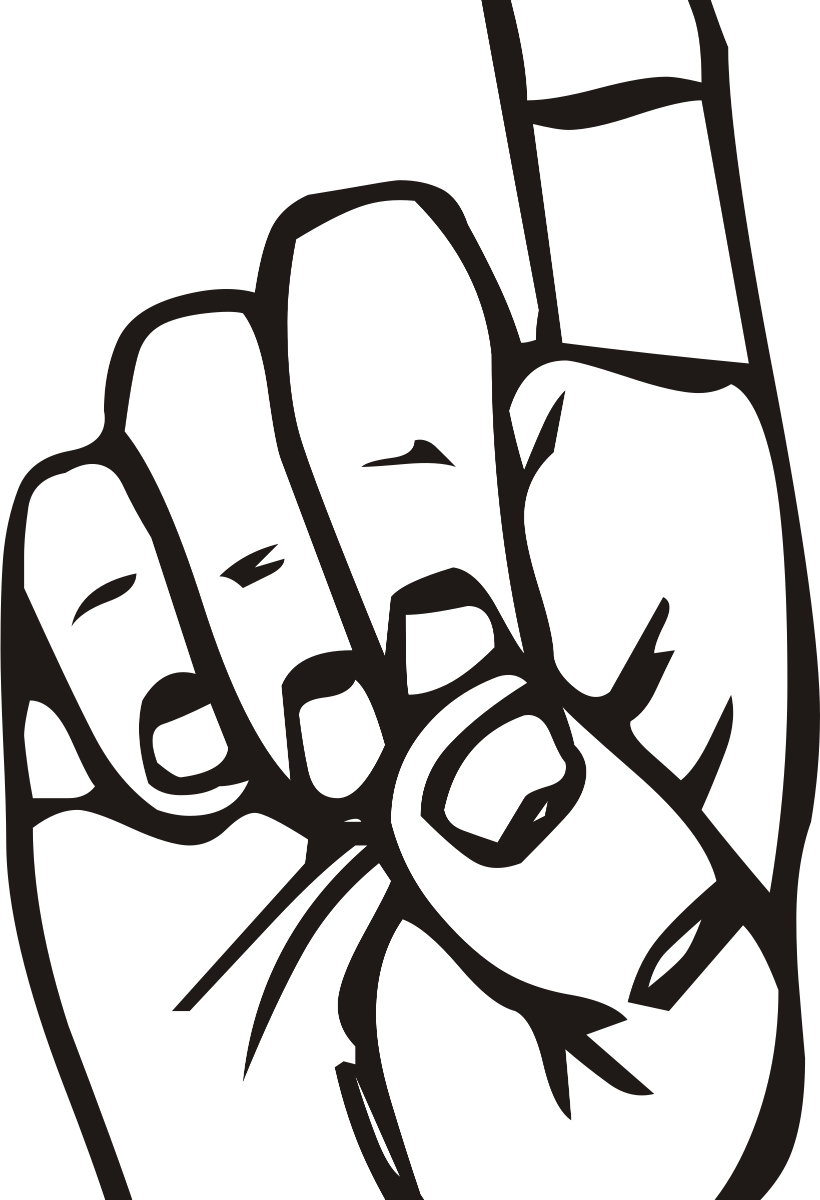 Sign language d pointing. Finger clipart point