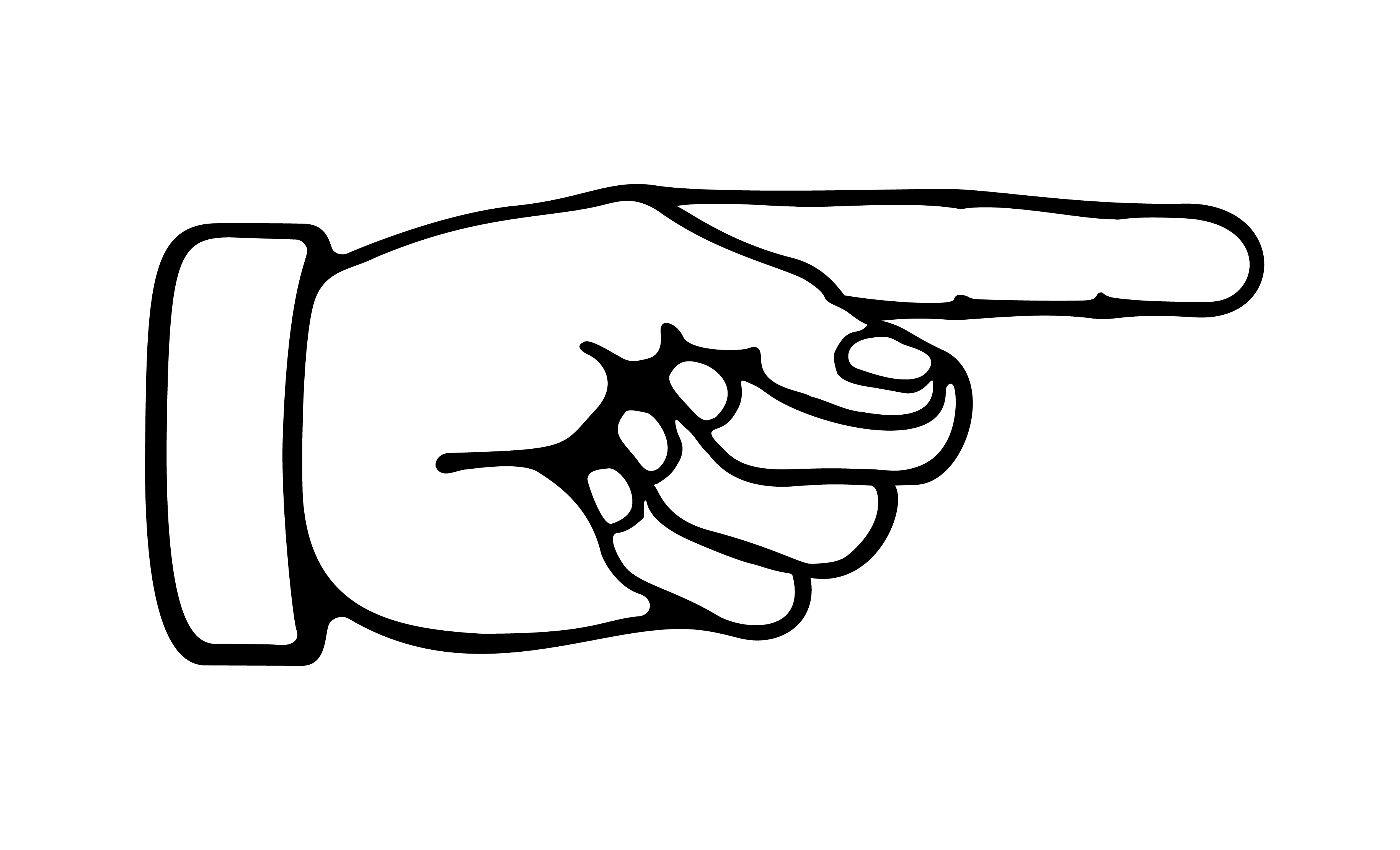 pointing clipart finger sign