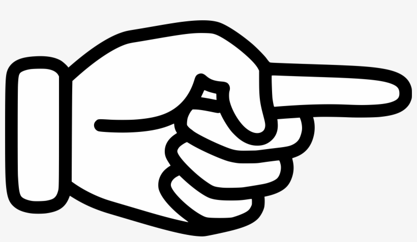 Pointing big image png. Finger clipart pointed finger