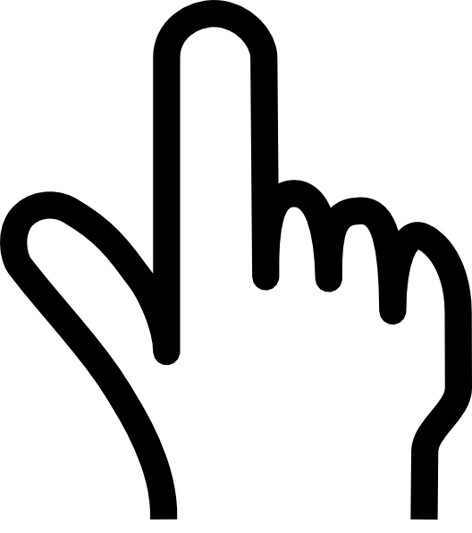 Pointing pointer finger