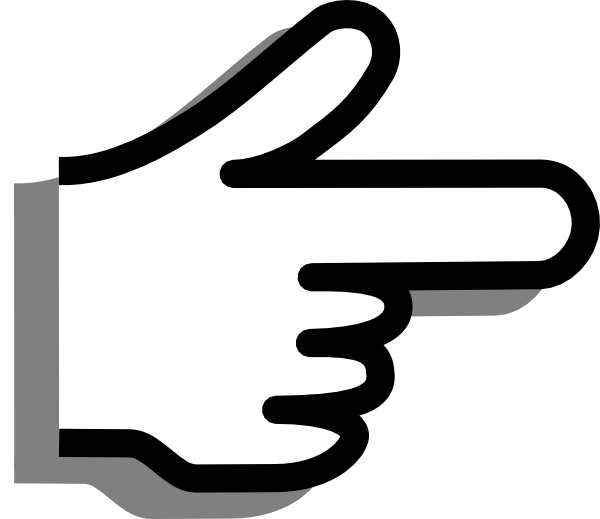 finger clipart pointy
