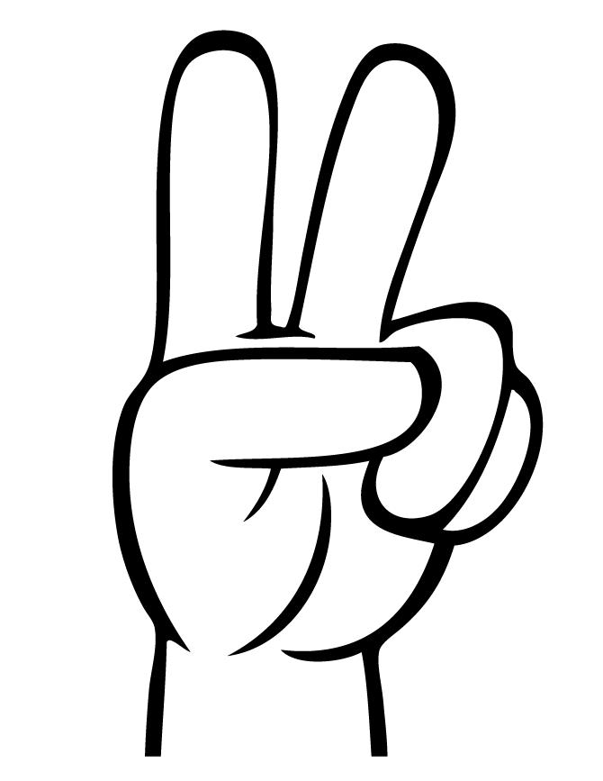 Free peace sign download. Fingers clipart printable