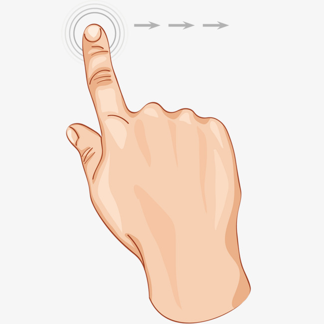 fingers clipart pushing button