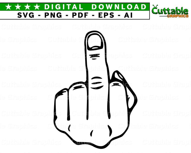 Download 44 Middle Finger Svg Free Pics Free Svg Files Silhouette And Cricut Cutting Files