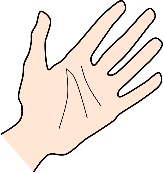 Finger clipart two. Hand palm free index
