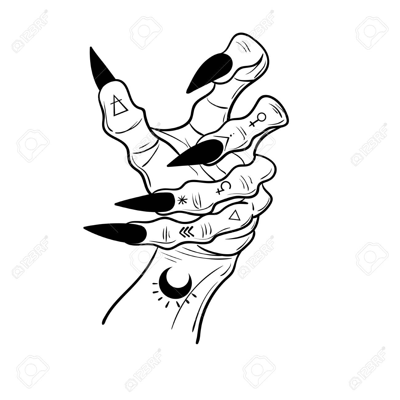 Fingers clipart witch finger. Free claw download clip