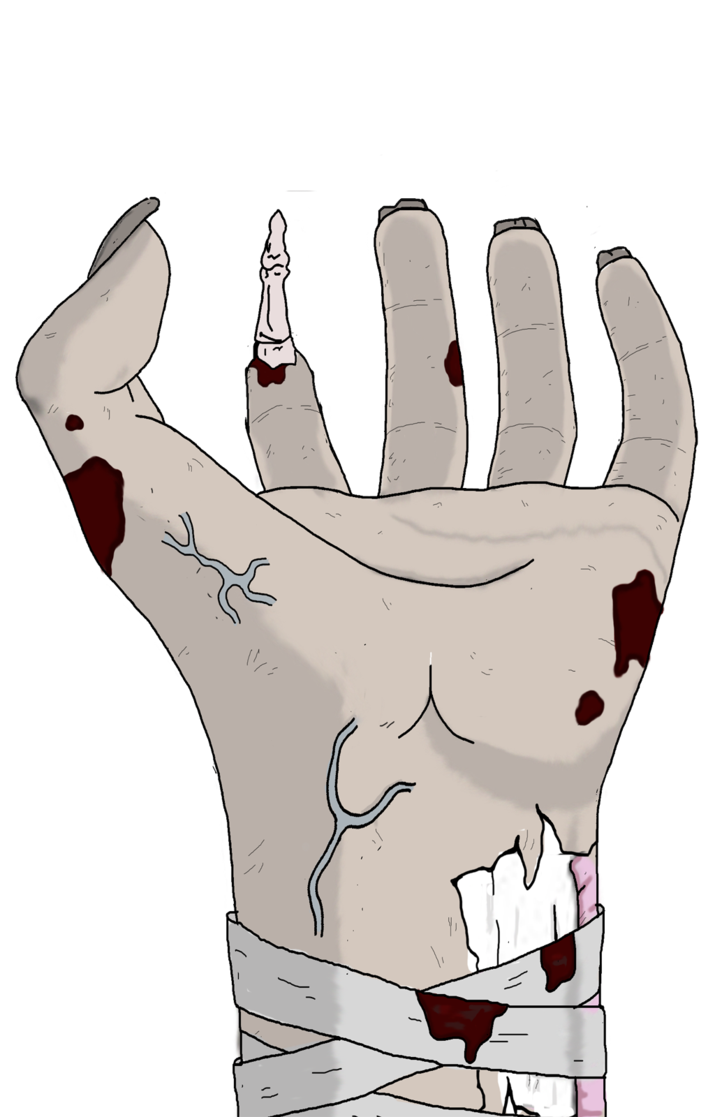 finger clipart zombie
