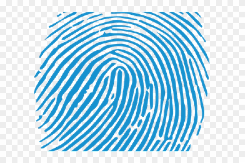 fingerprint clipart blue