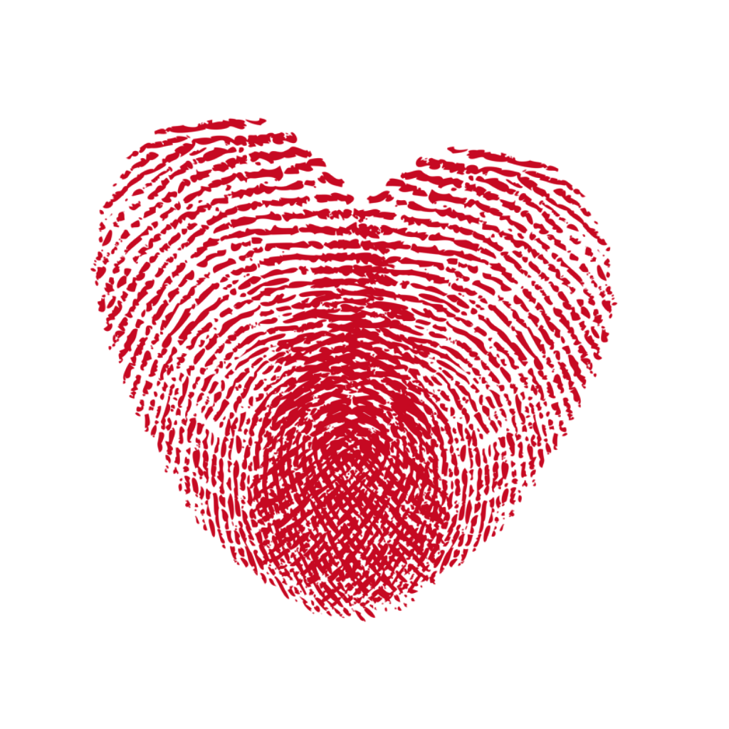 Fingerprint fingerprint heart