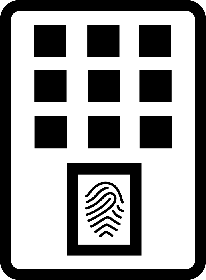 Scanner device svg png. Fingerprint clipart fingerprint machine