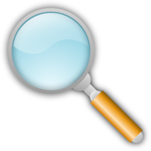 Fingerprint clipart magnifier. Magnifying glass with clip