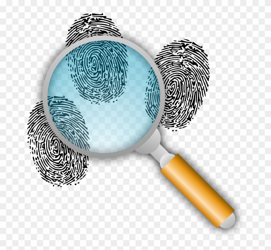 fingerprint clipart magnifying glass