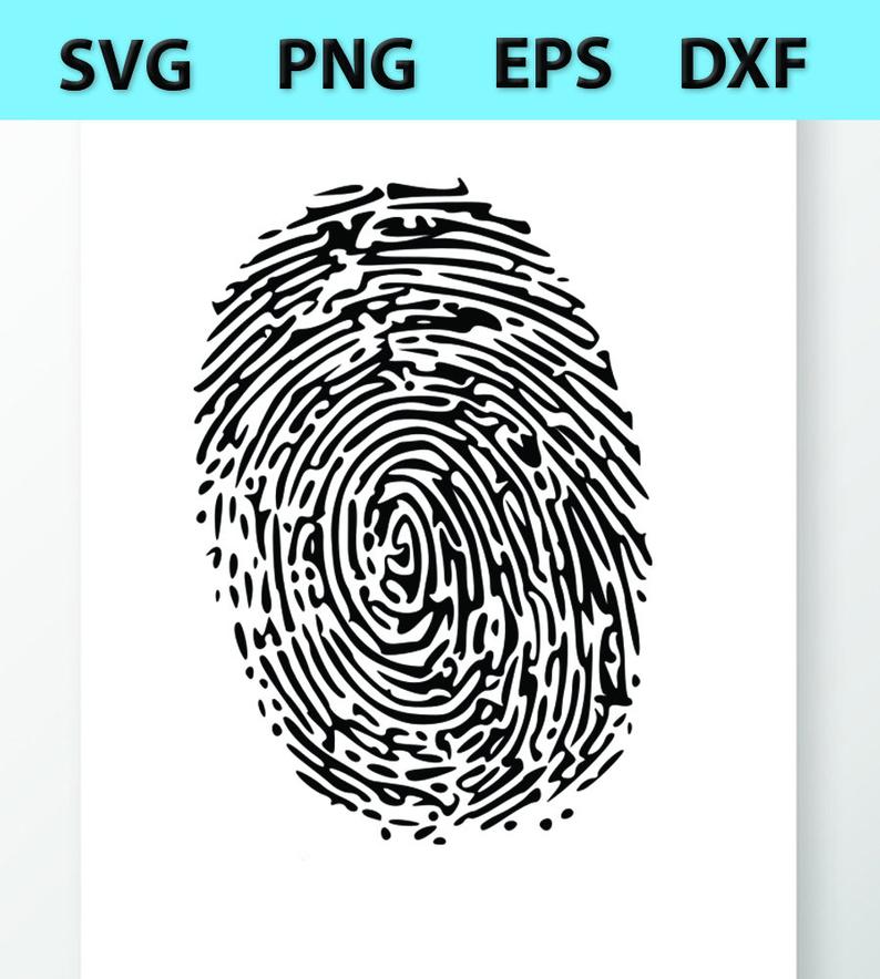 fingerprint clipart outline