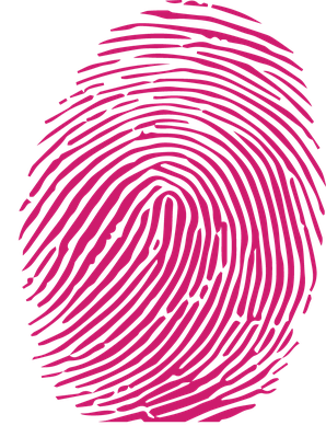 fingerprint clipart pink