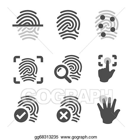 fingerprint clipart simple