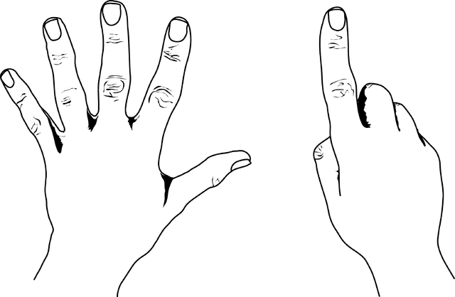 fingers clipart large hand