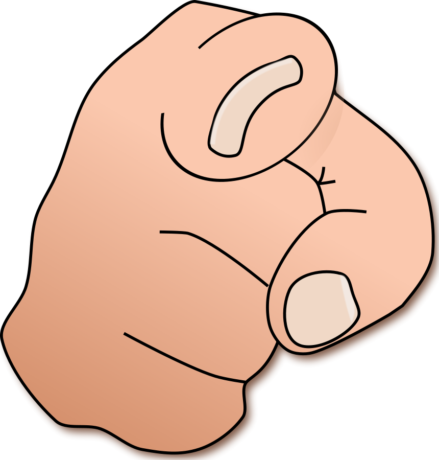 fingers clipart large hand