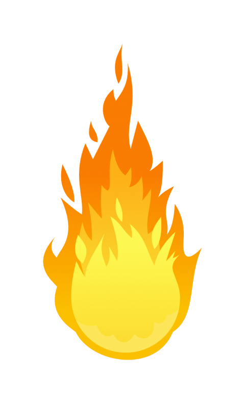 fireball clipart flame design