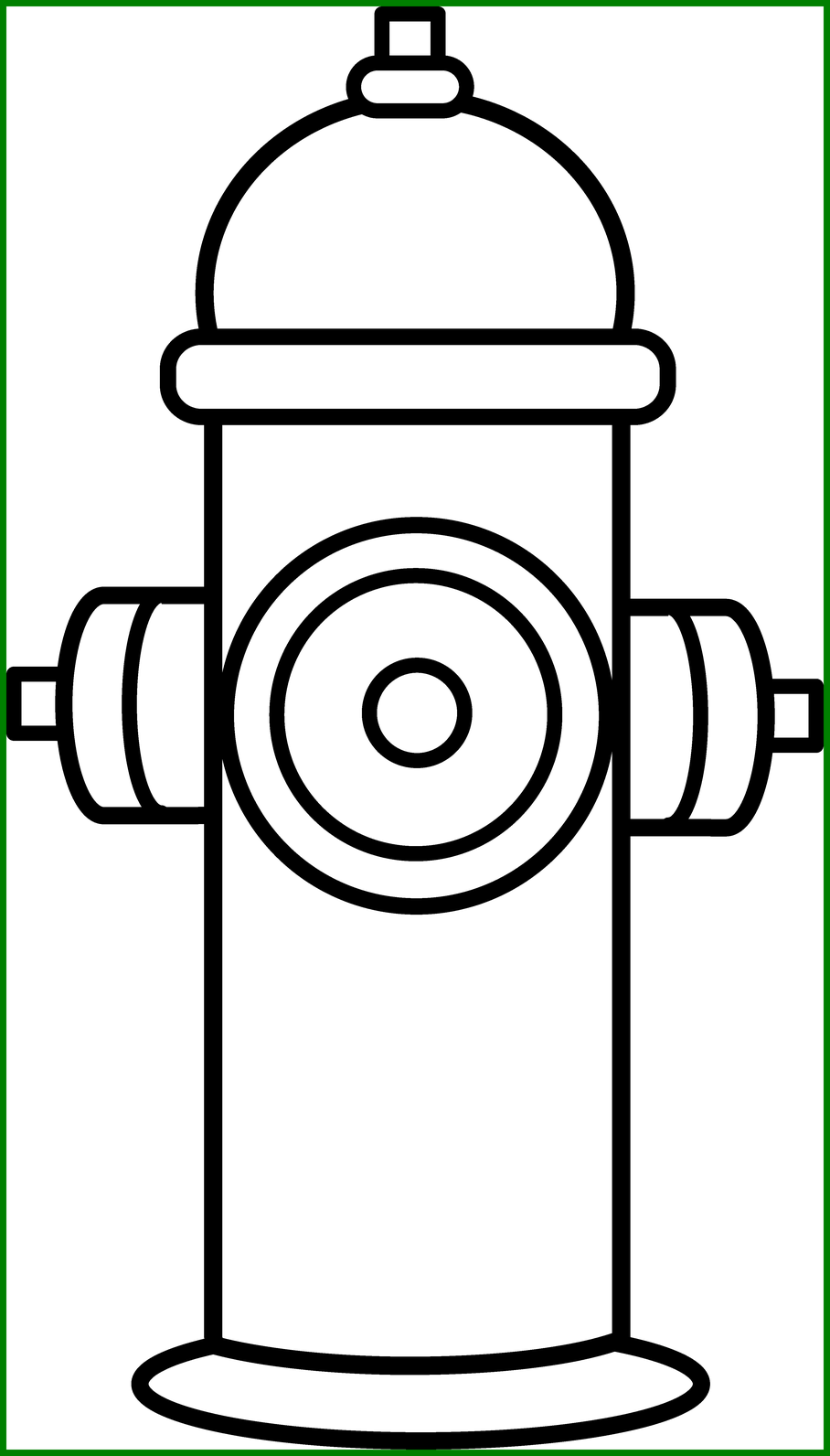 Fascinating fire hydrant clip. Firefighter clipart coloring page