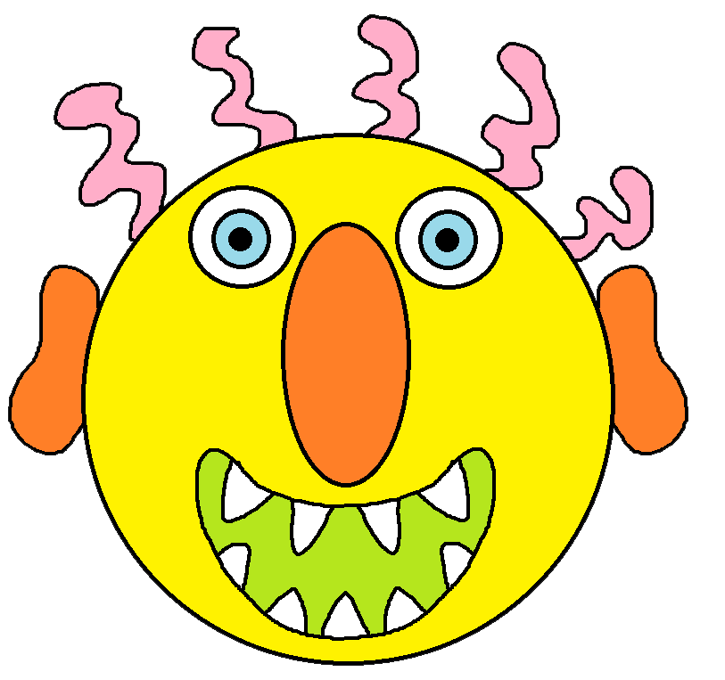 monster clipart colourful