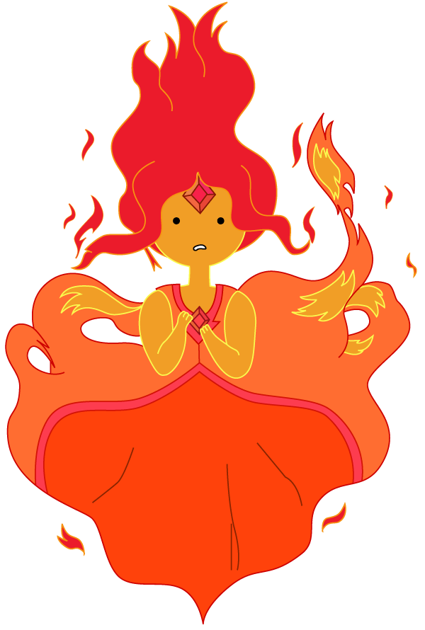 fire clipart princess
