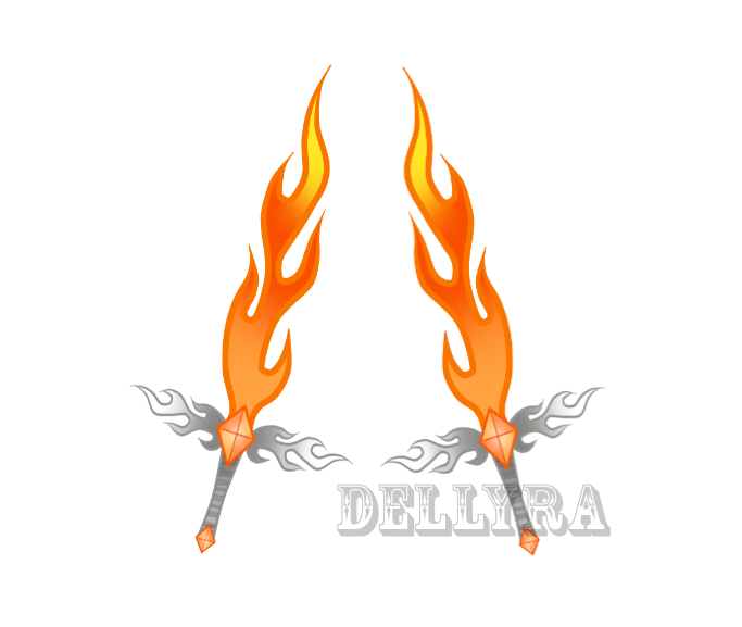 fire clipart sword