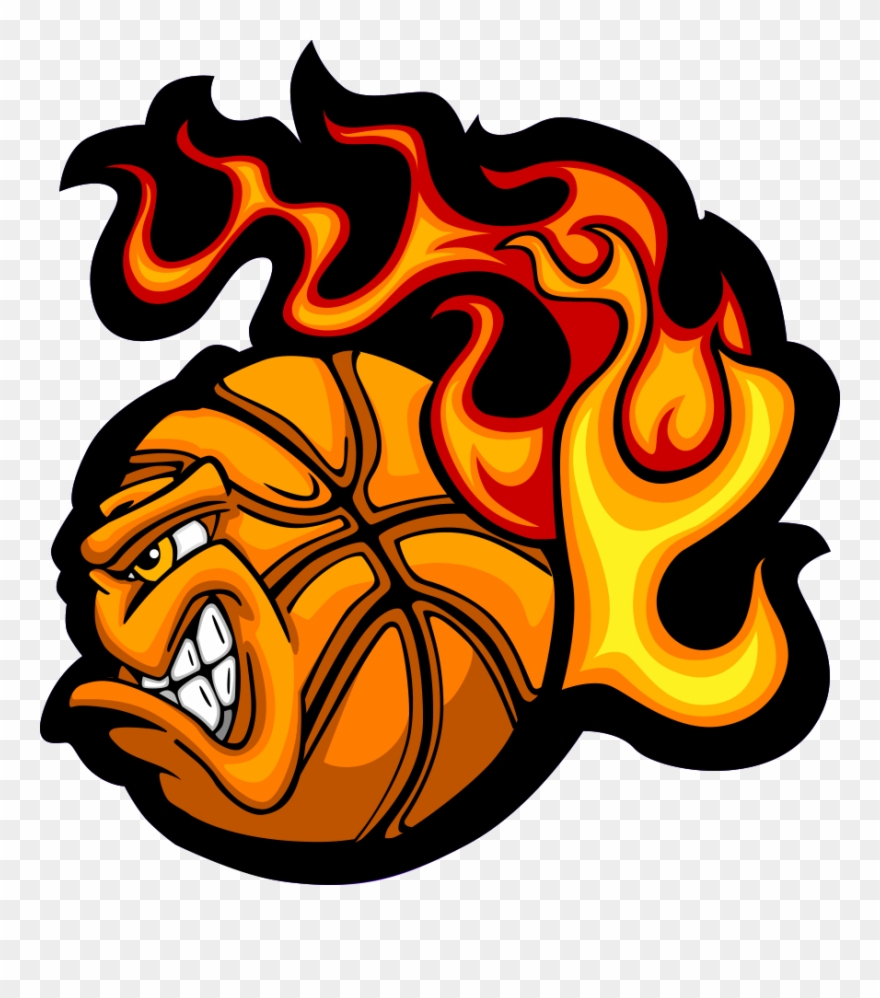 fireball clipart basketball
