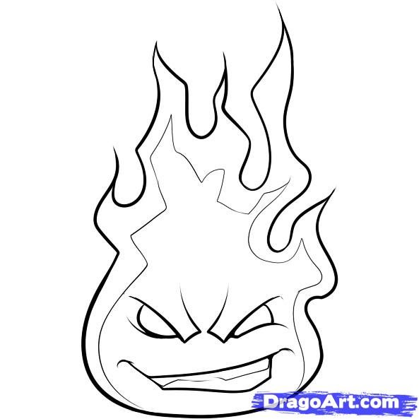 fireball clipart drawing