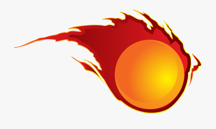 Cliparts balls of cartoon. Fireball clipart fire trail